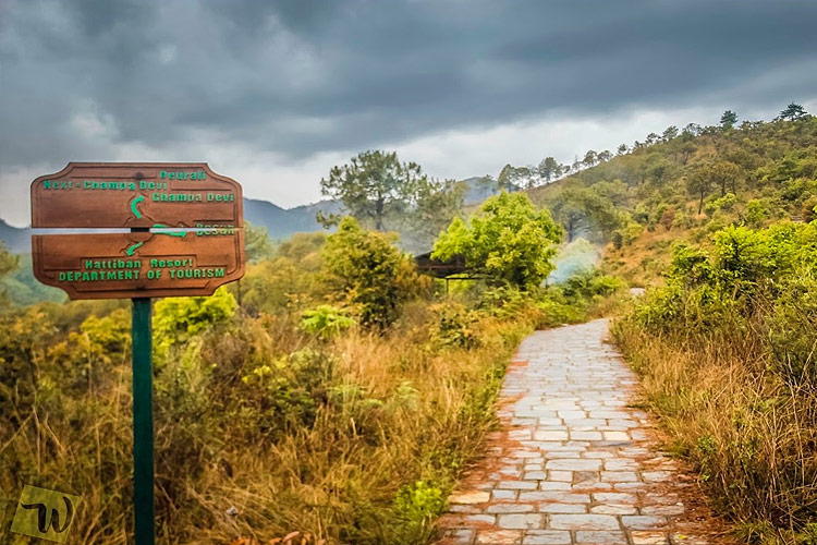 Champadevi day hiking trail, natural walking experience